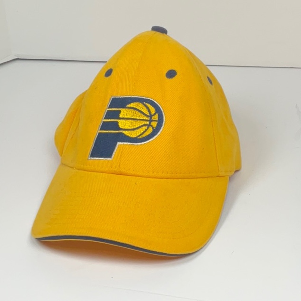 NBA Pacers Yellow and Blue Hat with Embroidered Logo